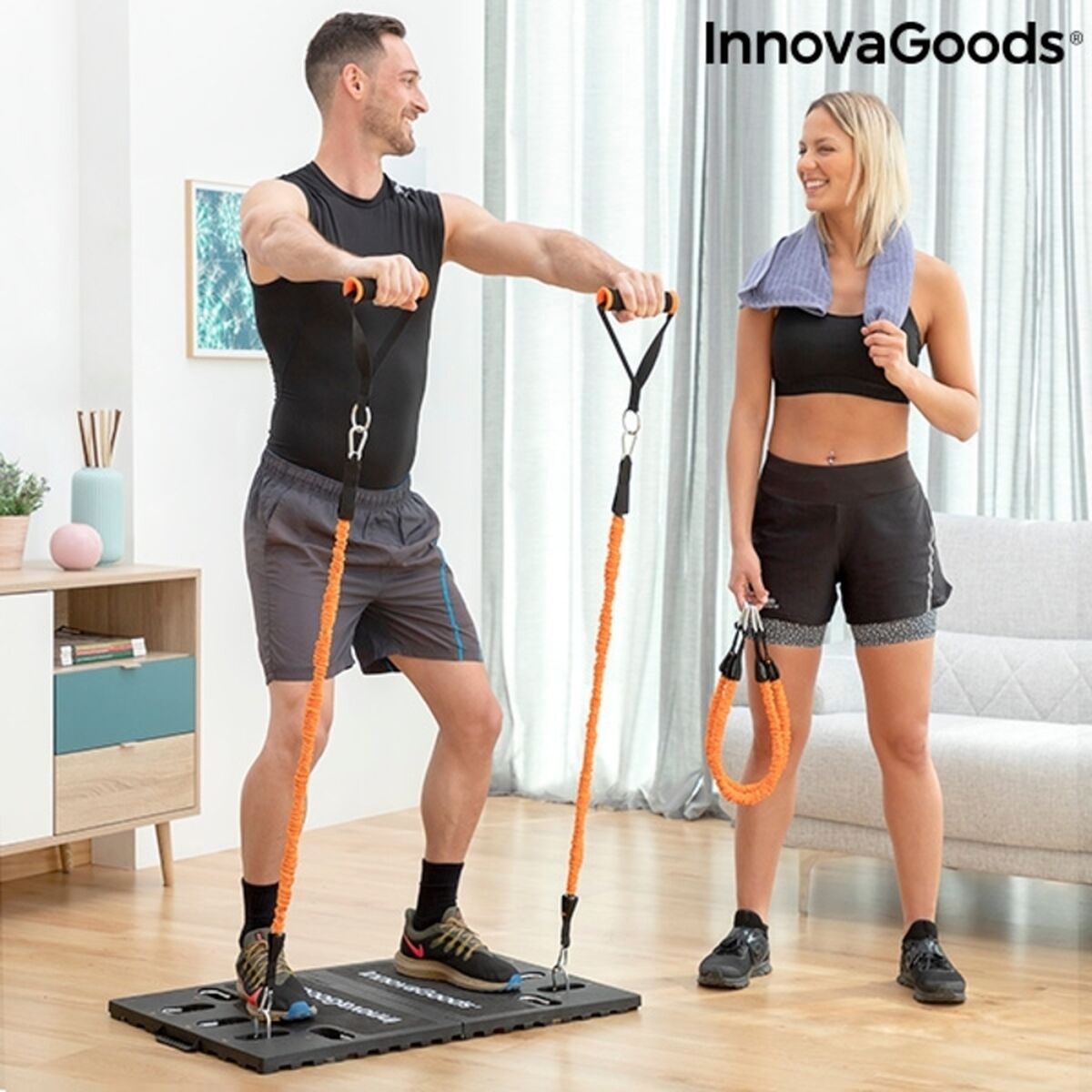 Integrated Portable Training System with Exercise Guide Gympak Max InnovaGoods_23