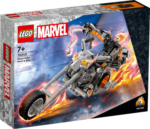 Lego Marvel Ghost Riders Kamprobot Og Motorcykel    _1