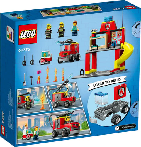 Lego City Fire Brandstation Og Brandbil    _3