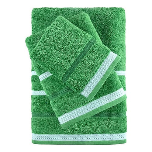 Håndklæde sæt RAINBOW Benetton Grøn (4 pcs)_1