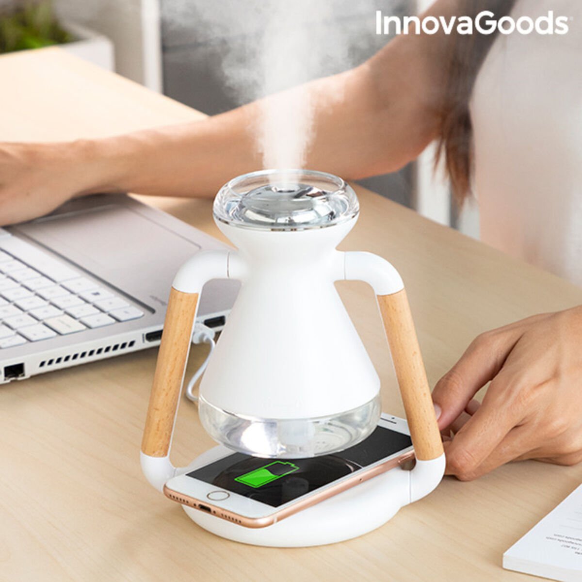 3-in-1 Wireless Charger, Aroma Diffuser and Humidifier Misvolt InnovaGoods_3