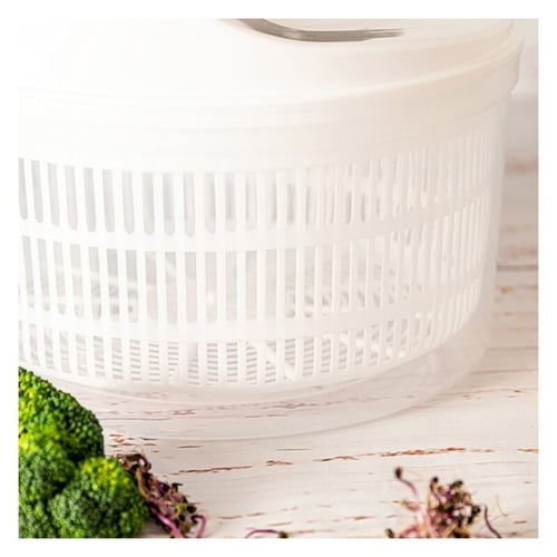 Salatcentrifuge Quid Ebano Hvid Plastik (22,5 cm)_3