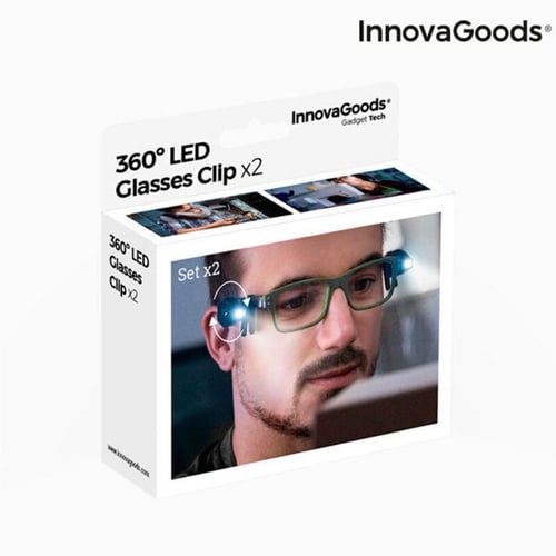 InnovaGoods 360º LED Clips til Briller (Pakke med 2)_7