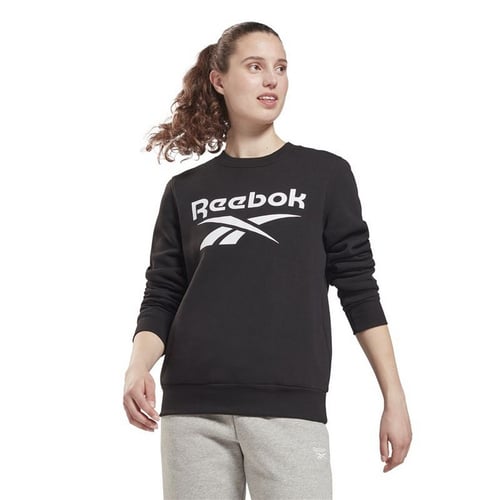 Sweaters uden Hætte til Kvinder Reebok Identity Logo W Sort_5