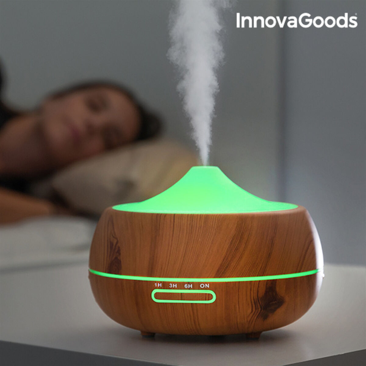 InnovaGoods Wooden-Effect Aromatherapy Humidifier_42
