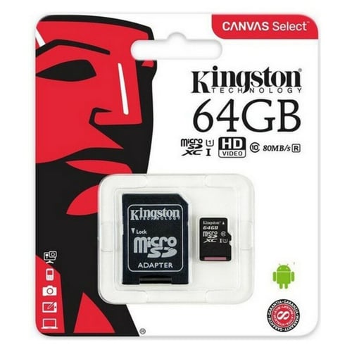Mikro-SD-hukommelseskort med adapter Kingston SDCS2 100 MB/s exFAT, 128 GB_5
