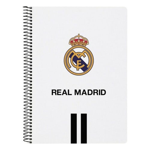 Ringbog Real Madrid C.F. Hvid Sort A5_1