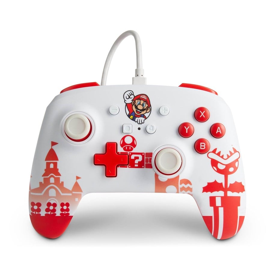 PowerA Enhanced Wired Controller – Mario Red/White/ Nintendo Switch_0