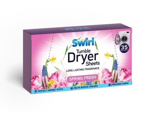 Swirl Dryer Sheets Spring Fresh 35 stk                    _0
