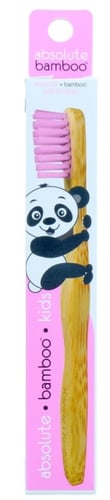 Absolute Bamboo tandborste Kids Pink - picture