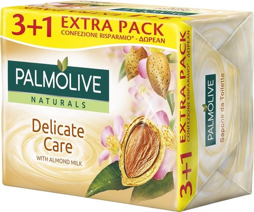 Palmolive Almond Milk Sæbebar 4 x 90 g_0