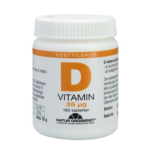 Natur Drogeriet, D-vitamin 35 μg, 180 stk._0
