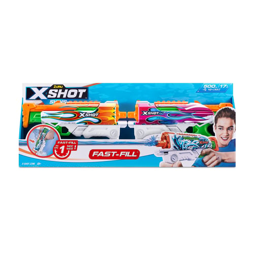 X-Shot Water - Fast-Fill Skins Hyperload Water Blaster (2-pack)_0
