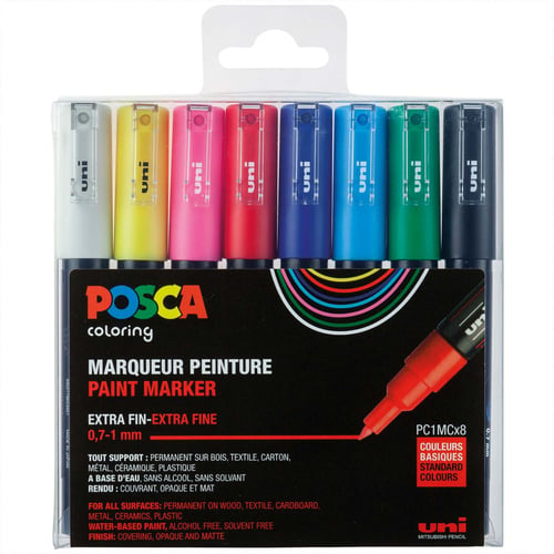 Posca - PC1MC - Extra Fin Tip Pen, 8 stk_0