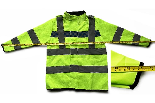 Udklædningssæt politi jakke neon med tilbehør_2
