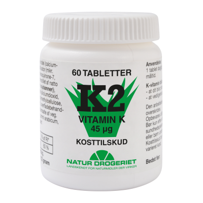 Natur Drogeriet, K2-vitamin tabletter 45 μg, 60 stk._0