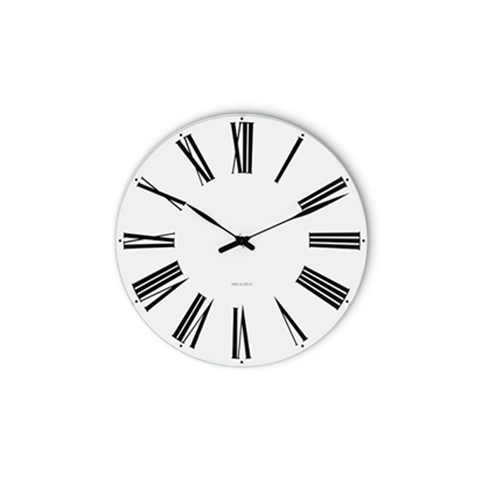 Arne Jacobsen - Roman Wall Clock - Ø21 cm - White_0