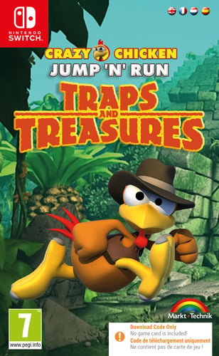 Crazy Chicken: Traps And Treasures (Code In A Box) 7+ - picture