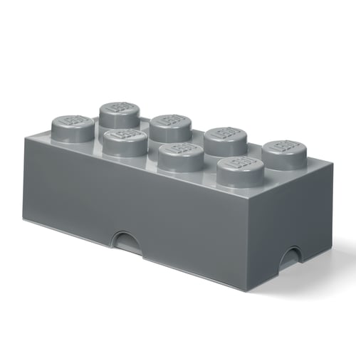 LEGO Opbevaringsklods 8 - Mørk stengrå_1