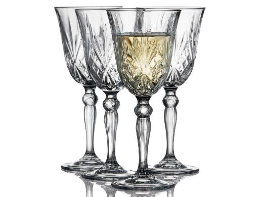 Lyngby Glas - Crystal Melodia White Wine Glass - 21 cl - Set of 4_0