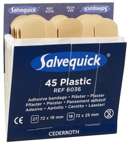 Salvequick - plastplastre 2 størrelser - refill_0