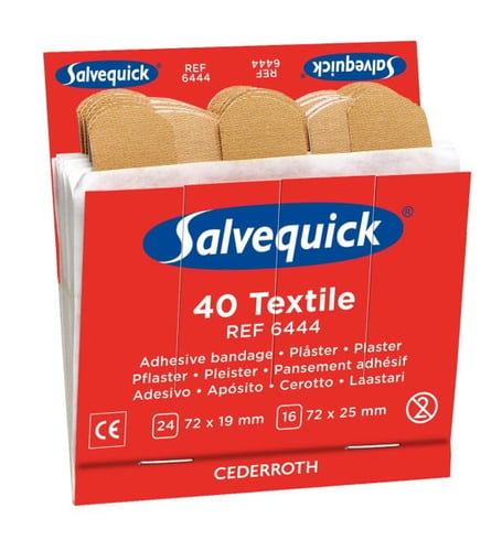 Salvequick - Tekstil Plaster - 2 størrelser - 40 stk - picture