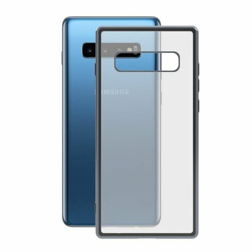 Mobilcover Samsung Galaxy S10 KSIX Flex Metal TPU Gennemsigtig Grå Metallic_1