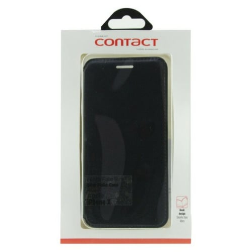 Case til mobilcover Iphone X Contact Slim Sort Tekstil Polykarbonat_4