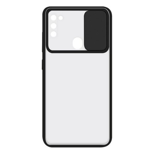 Cover til mobiltelefon med kant af TPU Samsung Galaxy A21 KSIX Duo Soft Cam Protect Sort_3