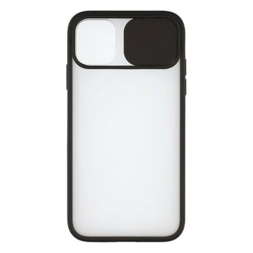 Cover til mobiltelefon med kant af TPU iPhone 12 Mini KSIX Duo Soft Cam Protect Sort_7