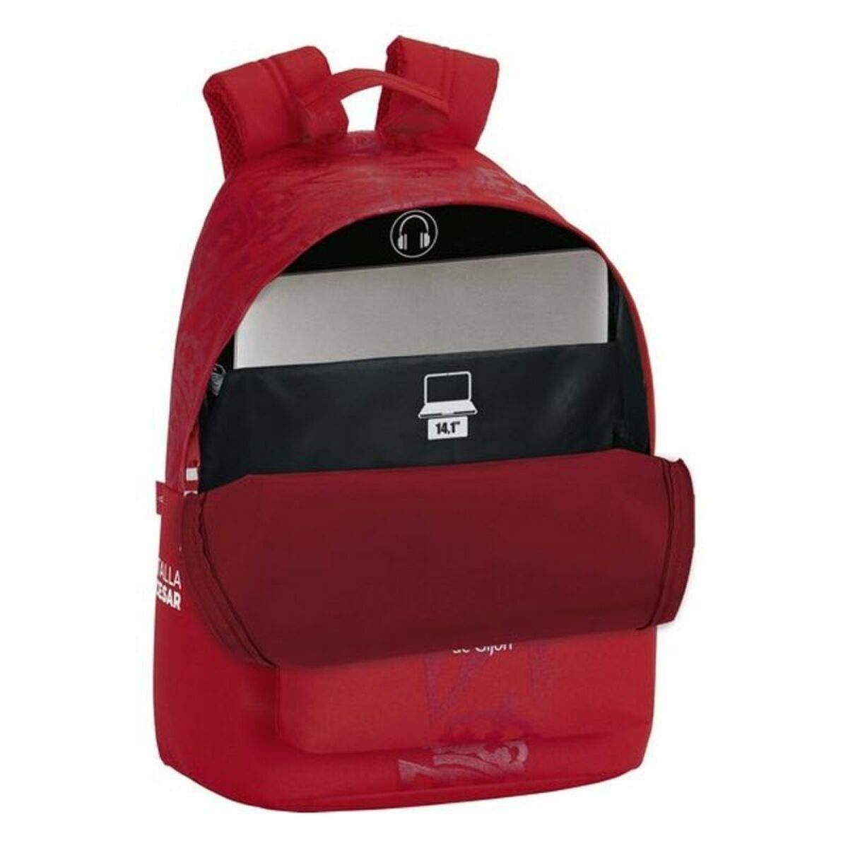Laptop Backpack Real Sporting de Gijón 14,1'' Red_5
