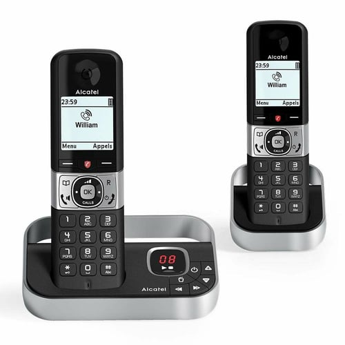 Trådløs telefon Alcatel F890 VOICE DUO DECT Sort/Sølvfarvet_1