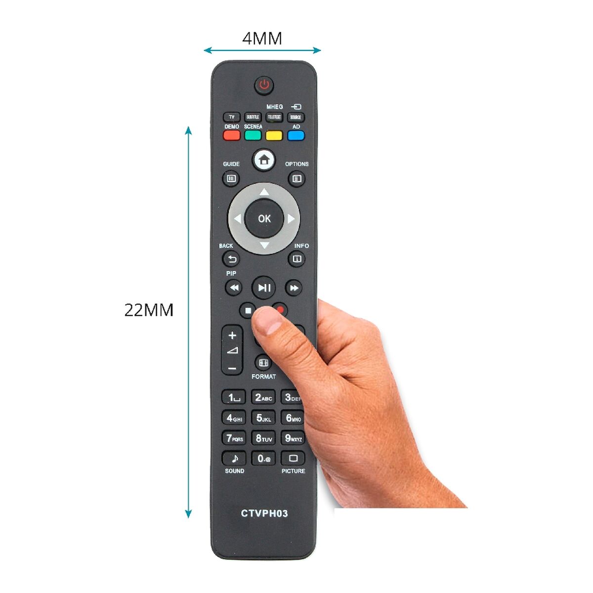 Universal Remote Control Black_7