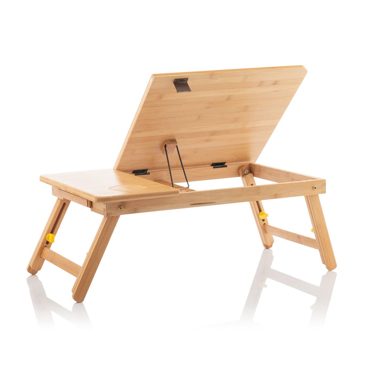 Bamboo Folding Side Table Lapwood InnovaGoods_21