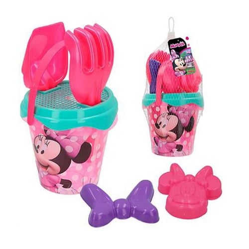 Sæt med legetøj til stranden Minnie Mouse Plastik (5 Pcs) | Gpris.dk