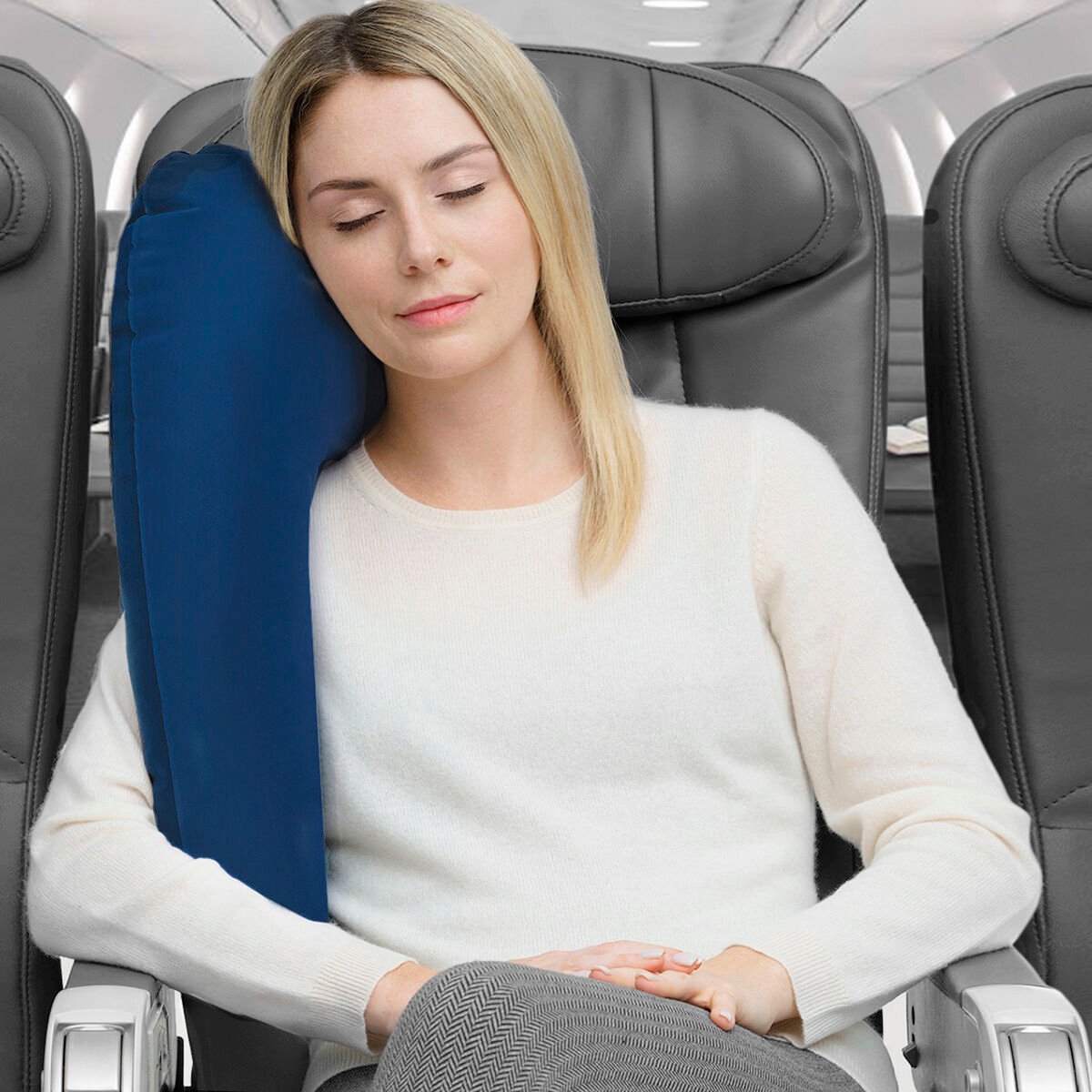 InnovaGoods Adjustable Travel Pillow with Seat Attachment_0