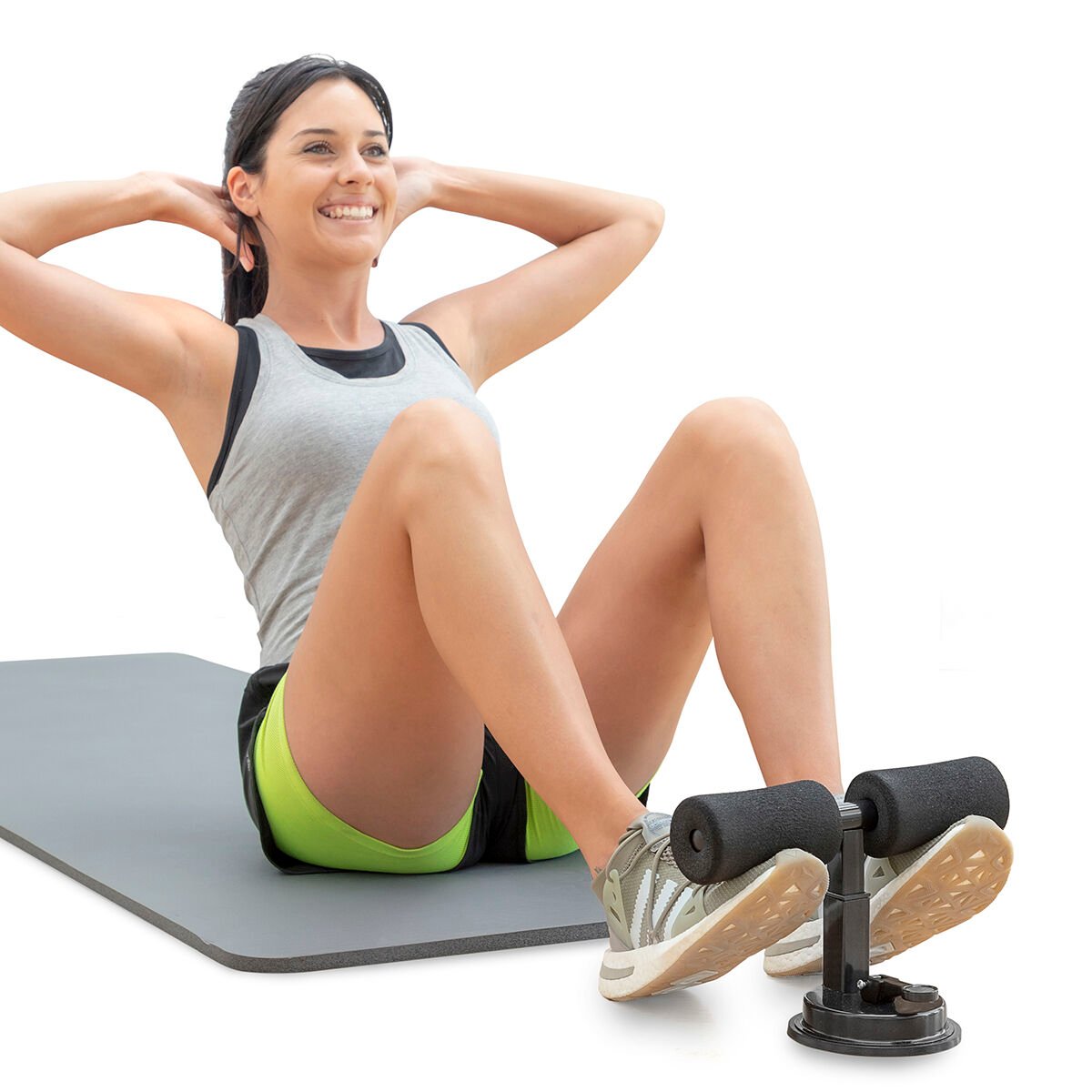 Sit-up Bar for Abdominals with Suction Pad and Exercise Guide CoreUp InnovaGoods_8