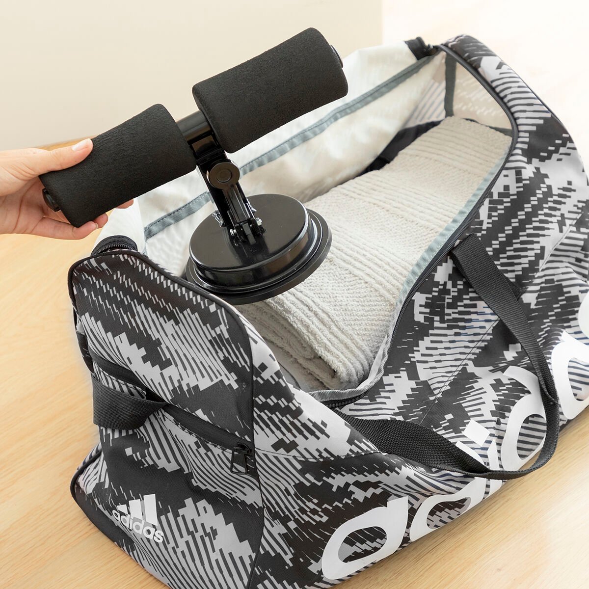 Sit-up Bar for Abdominals with Suction Pad and Exercise Guide CoreUp InnovaGoods_37