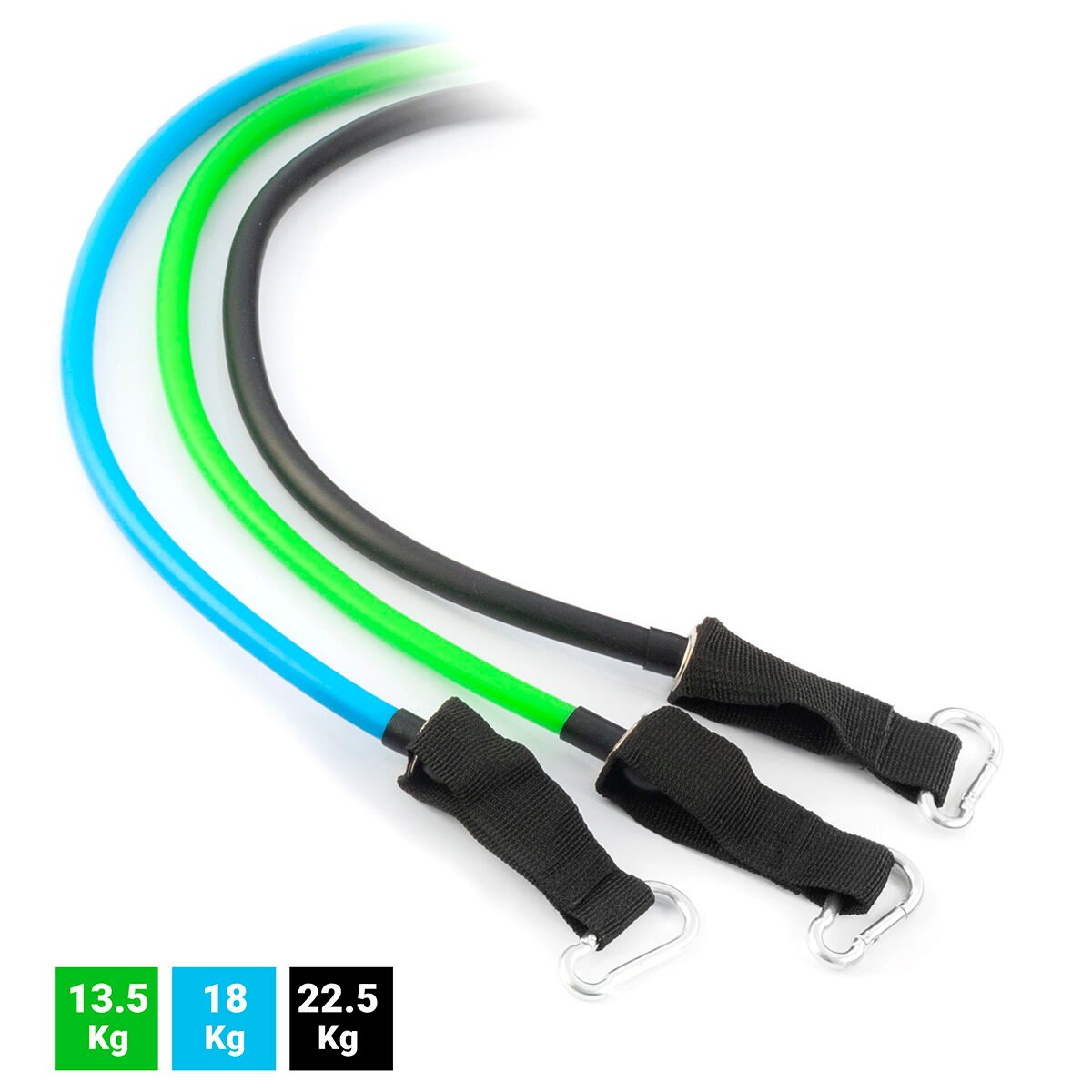 Set of Resistance Bands with Accessories and Exercise Guide Tribainer InnovaGoods (pack of 3)_14