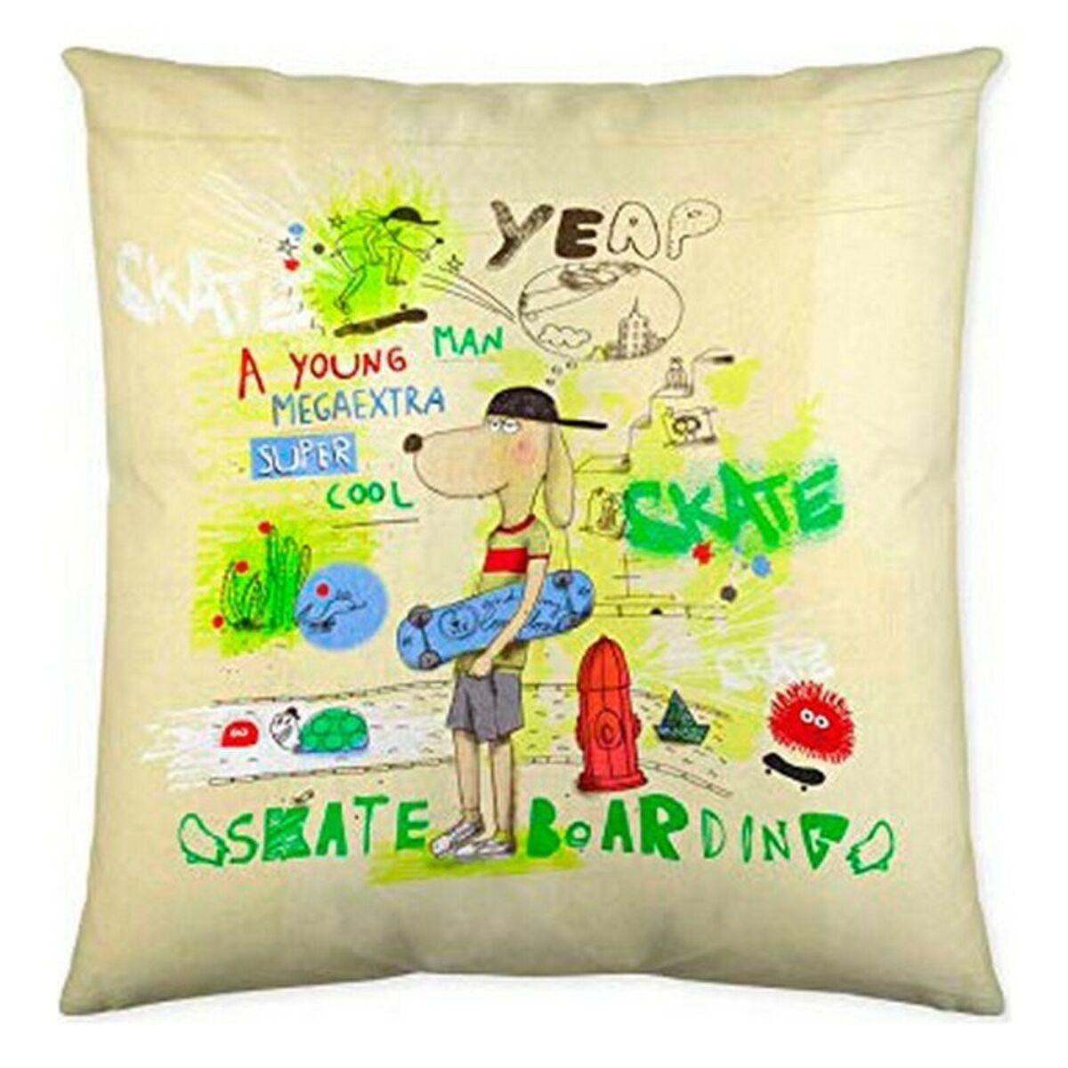 Cushion cover Cool Kids Skate Boarding (50 x 50 cm)_1
