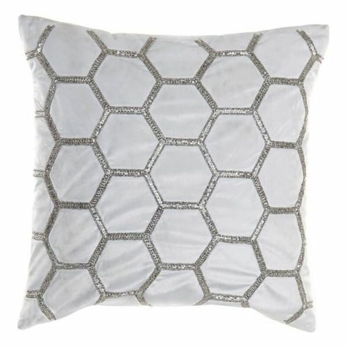 Pude DKD Home Decor Fløjl Geometri (45 x 45 cm) - picture