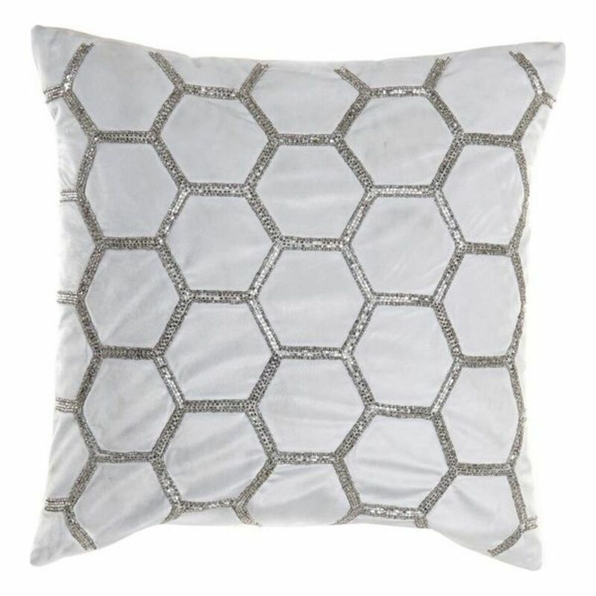 Cushion DKD Home Decor Velvet Geometric (45 x 45 cm)_0