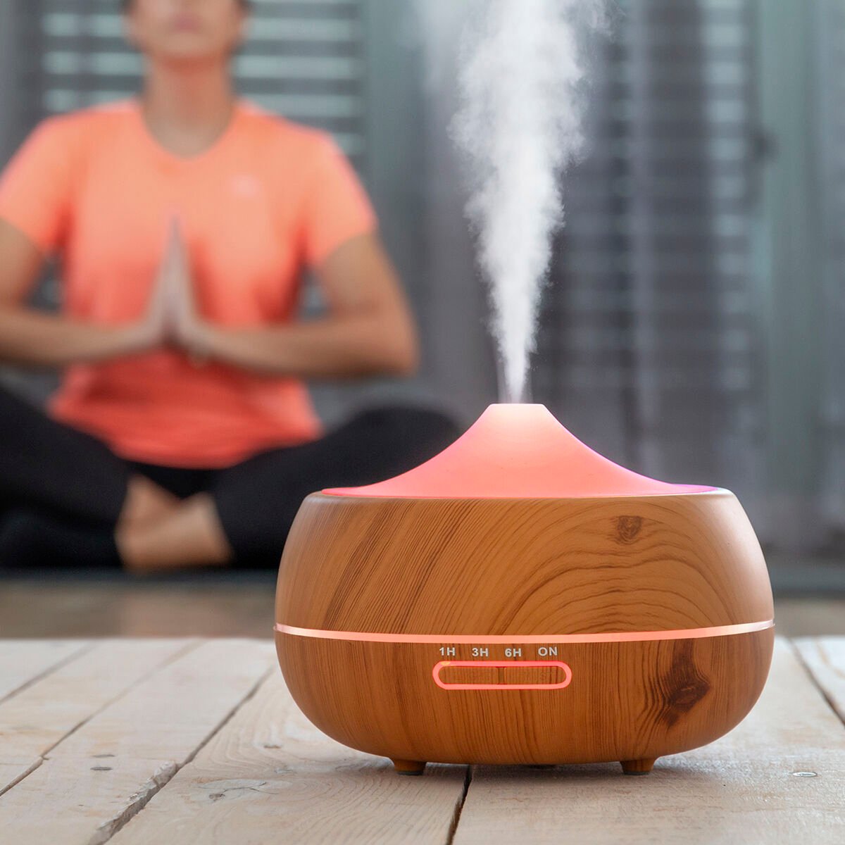 InnovaGoods Wooden-Effect Aromatherapy Humidifier_2