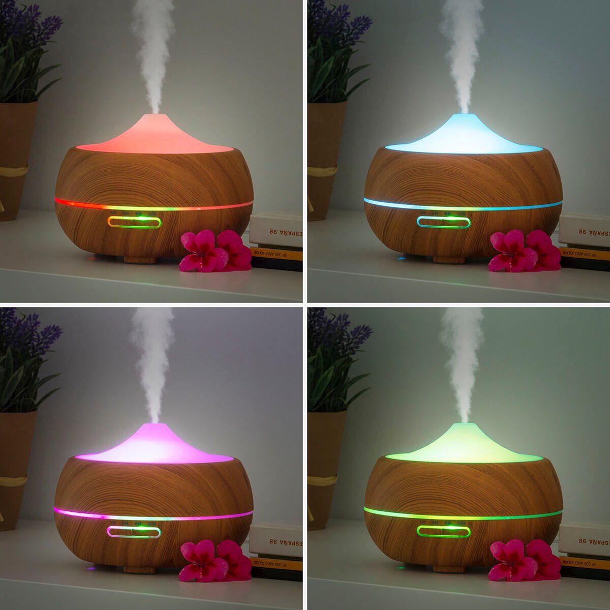 InnovaGoods Wooden-Effect Aromatherapy Humidifier_32