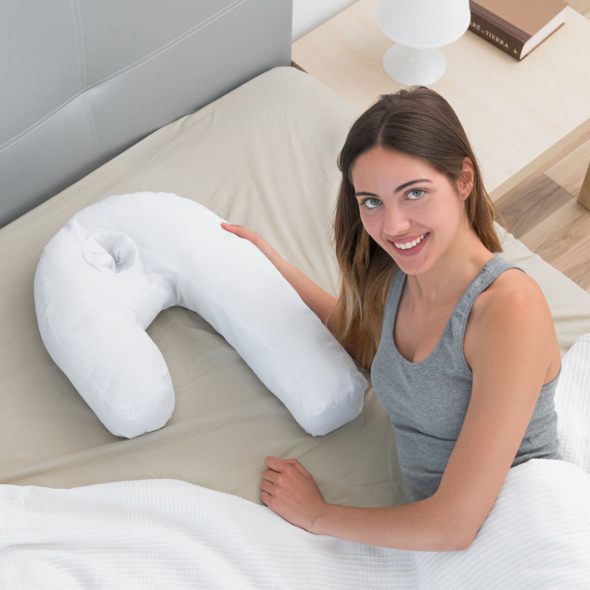 InnovaGoods U Side Sleepers Ergonomic Pillow_29