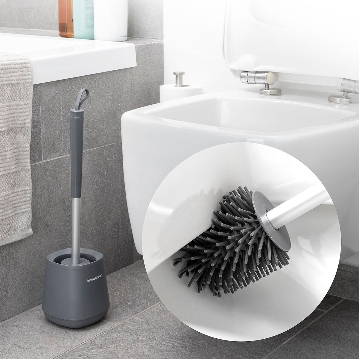 Rubber toilet brush Kleanu InnovaGoods_0
