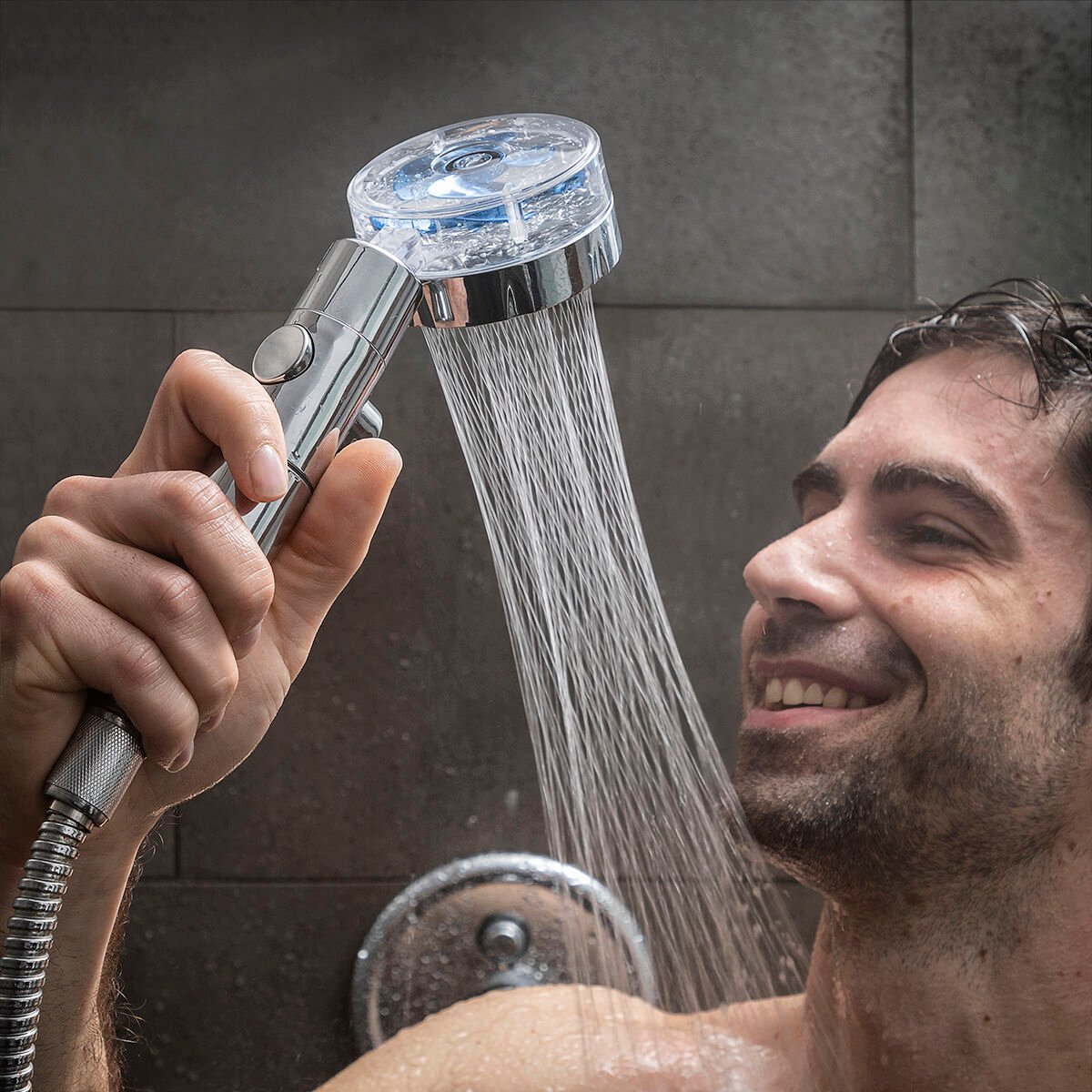 Eco-shower with Pressure Propeller and Purifying Filter Heliwer InnovaGoods_0