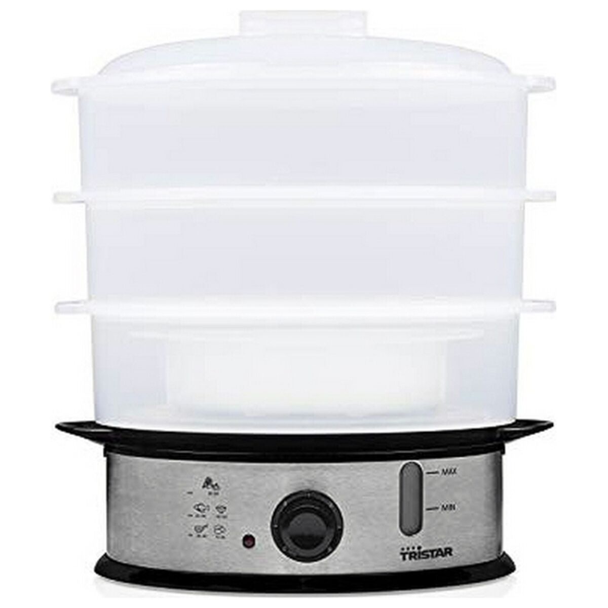 Electric Steam Cooker Tristar VS3914 12 L 1200W White 1200 W_10