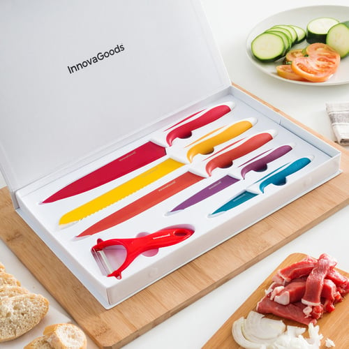 InnovaGoods Keramiske Knive og Skræller (6 dele) - picture