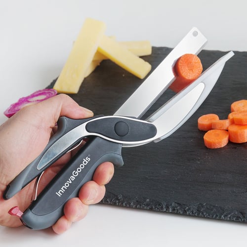 InnovaGoods Køkken Kniv-Saks Med Integreret Mini Skærebræt_19